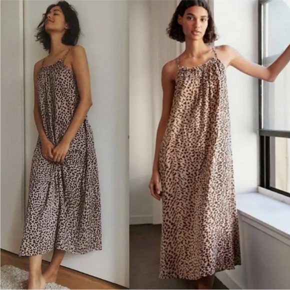 Evereve/Sundry | Leopard Print Maxi Dress, Sz 2 - Picture 1 of 7